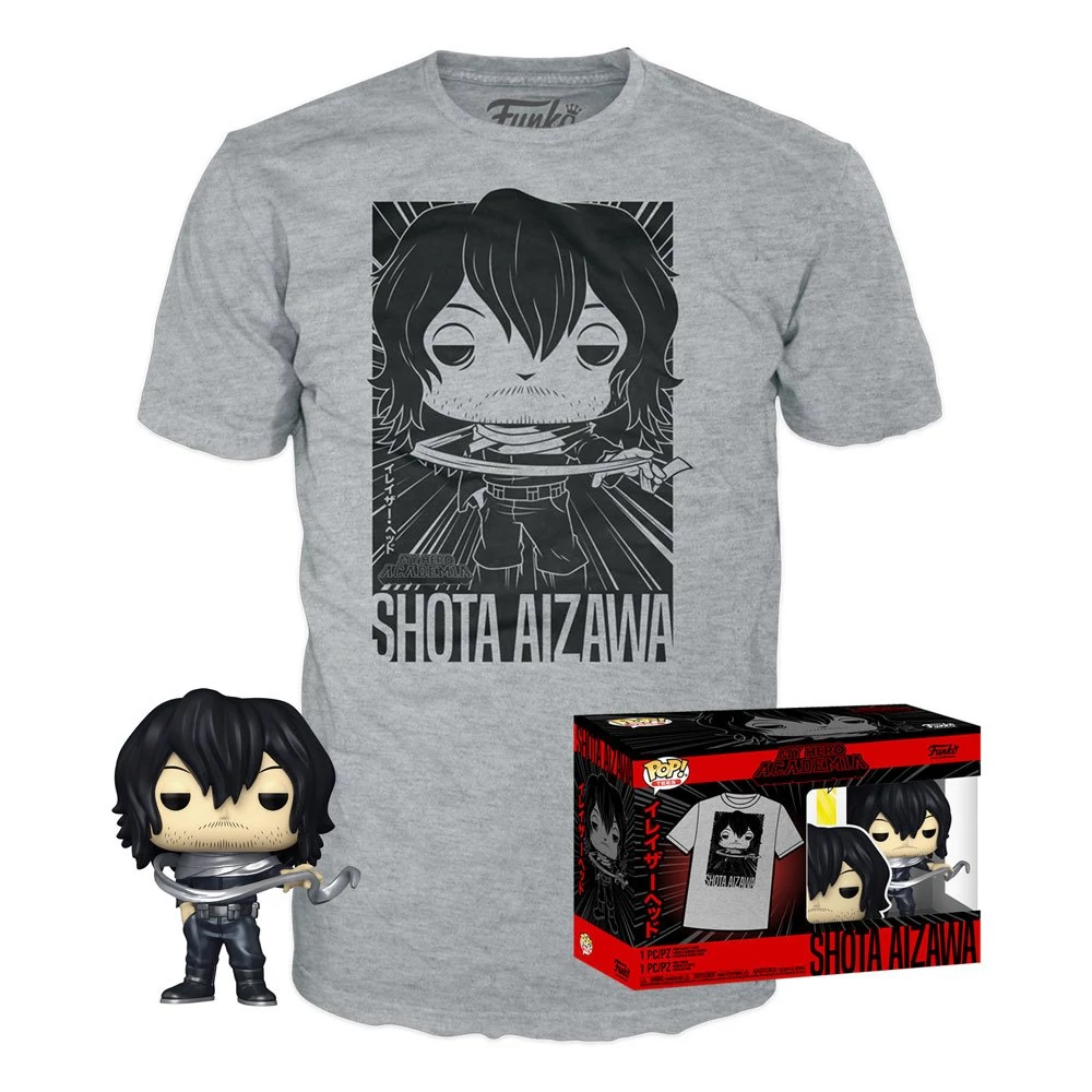 sticky Funko POP! & TEE - My Hero Academia - Shota Aizawa figura és póló (L)