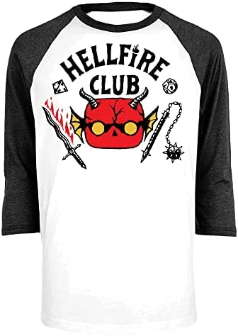 sticky Funko POP! Tee: Stranger Things - Hellfire Club 3/4 ujjú póló (L)