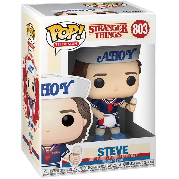 sticky Funko POP! Television: Stranger Things - Steve with Hat and Ice Cream figura #803