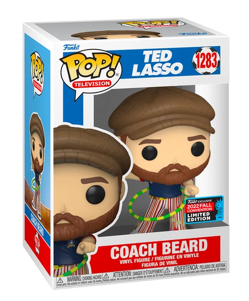 sticky Funko Pop! Television: Ted Lasso - Coach Beard (with Goldy Pants) figura #1283