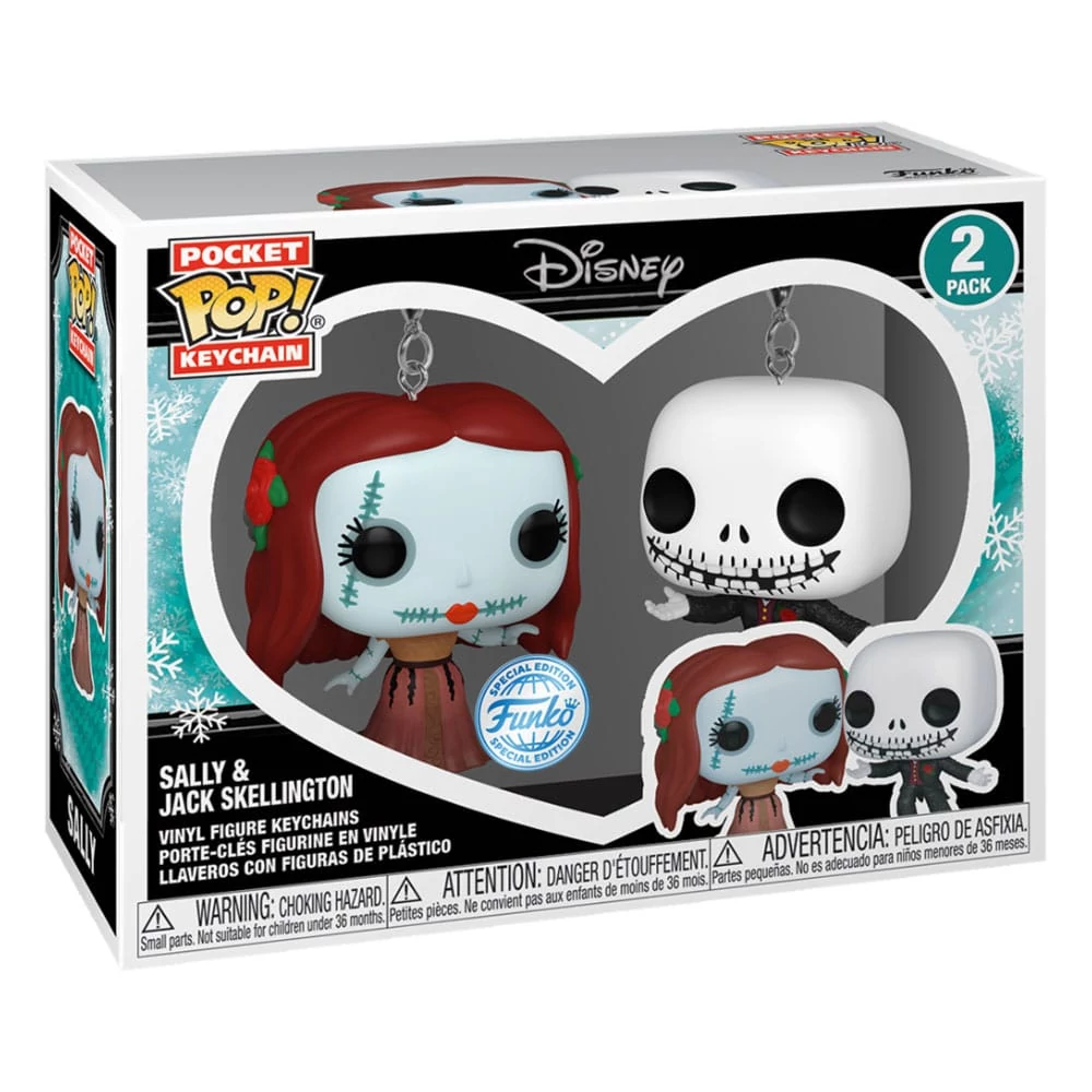 sticky Funko POP! The Nightmare Before Christmas - Jack & Sally kulcstartó