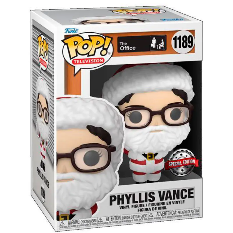 sticky Funko POP! Television: The Office - Phyllis Vance (Santa) figura #1189