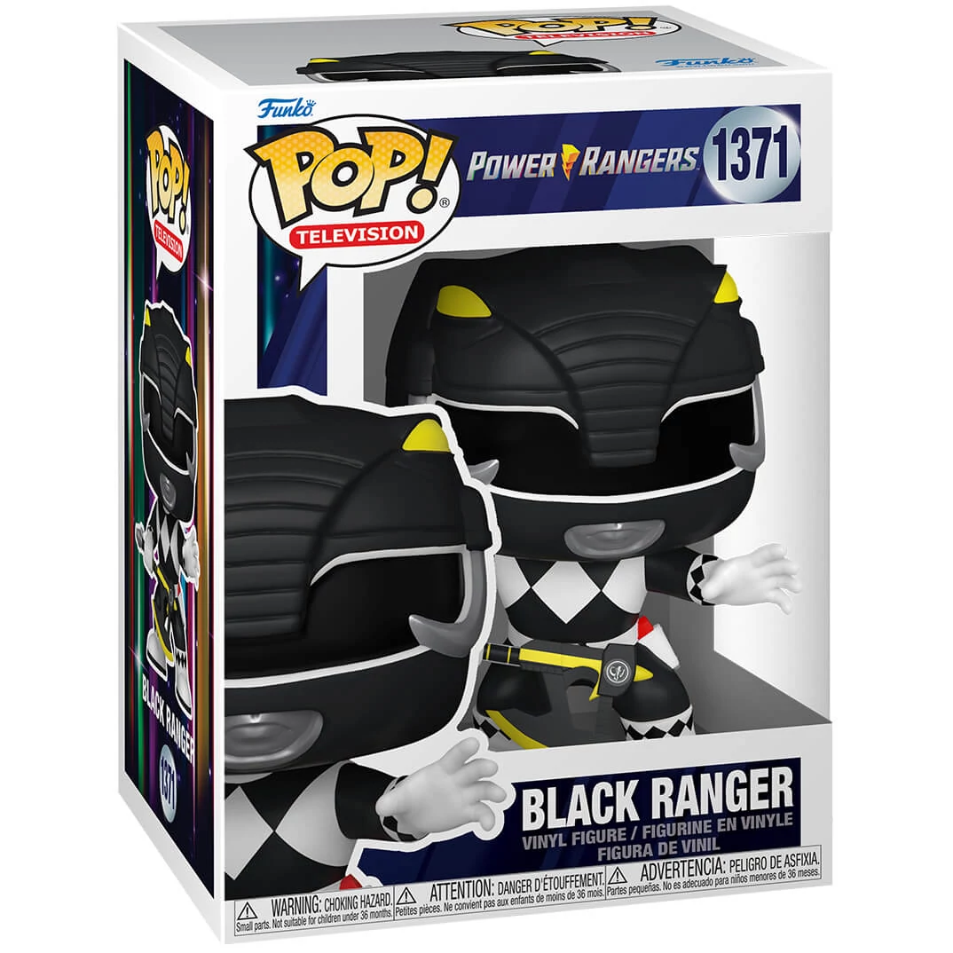 sticky Funko POP! TV: Mighty Morphin Power Rangers 30th - Black Ranger figura