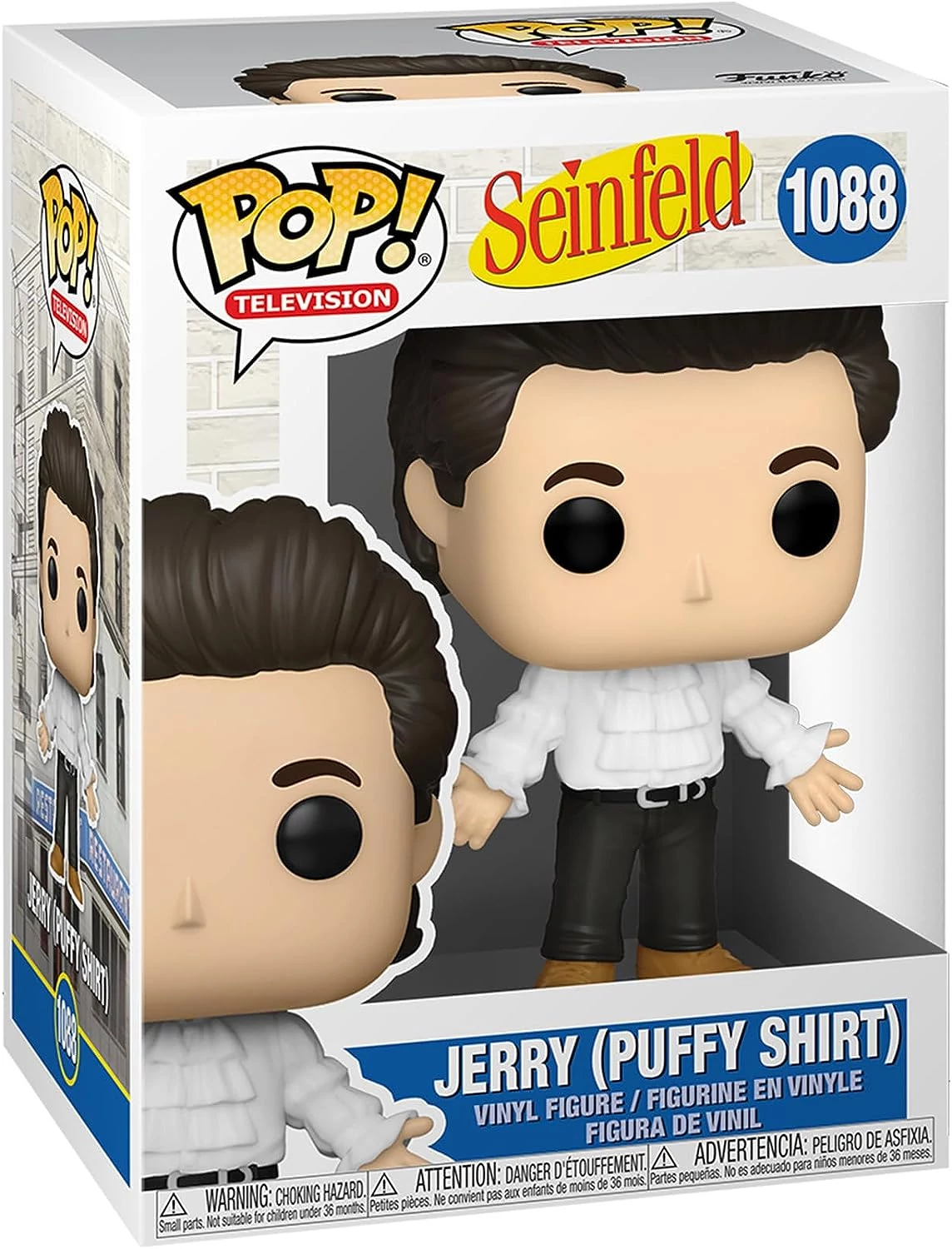 sticky Funko POP! TV: Seinfeld - Jerry w/Puffy Shirt figura