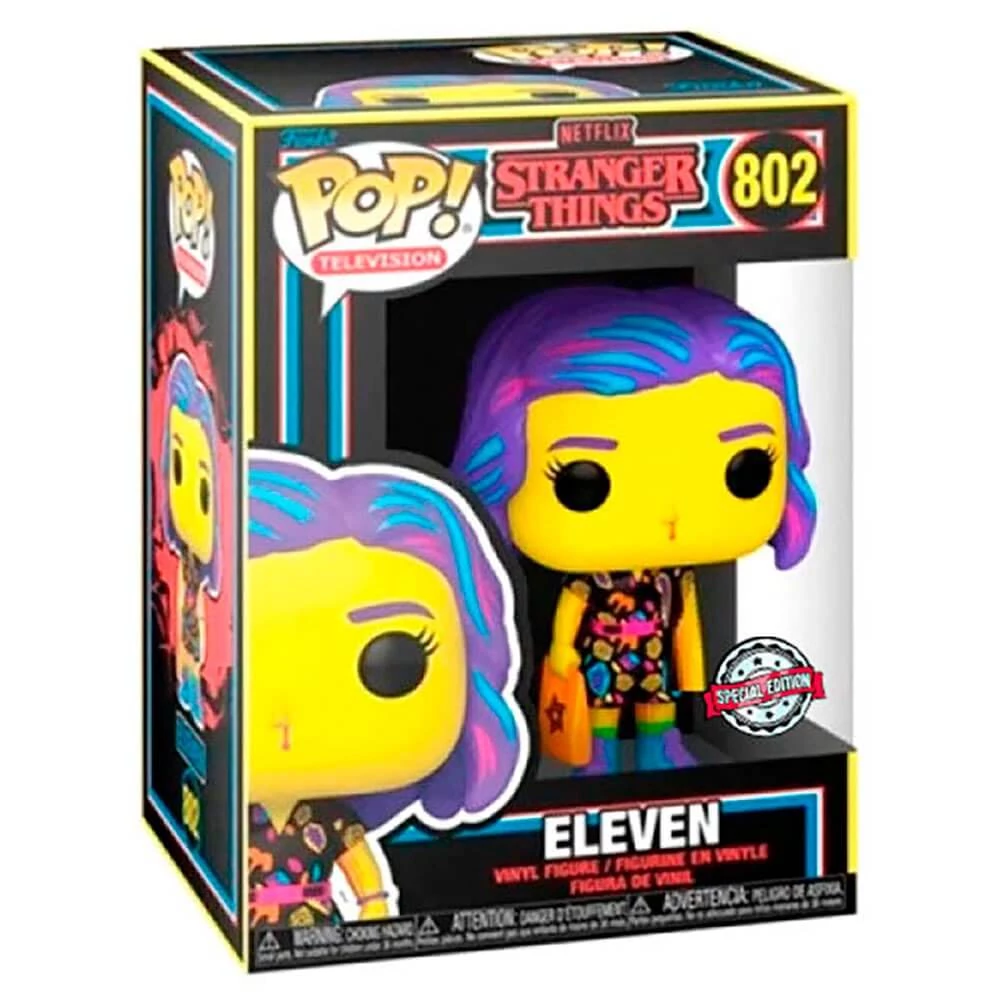 sticky Funko POP! TV: Stranger Things - Eleven in Mall Outfit (Blacklight) figura