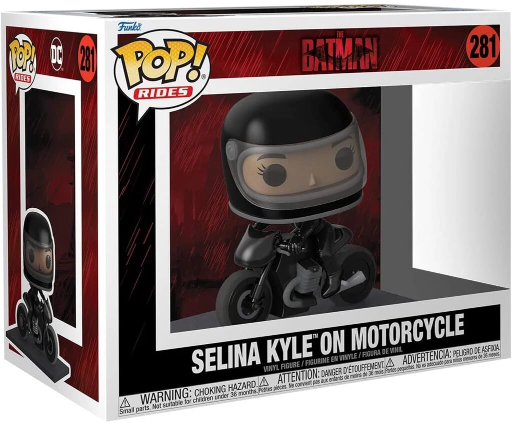 sticky Funko POP! Rides: The Batman - Selina Kyle on Motorcycle figura #281