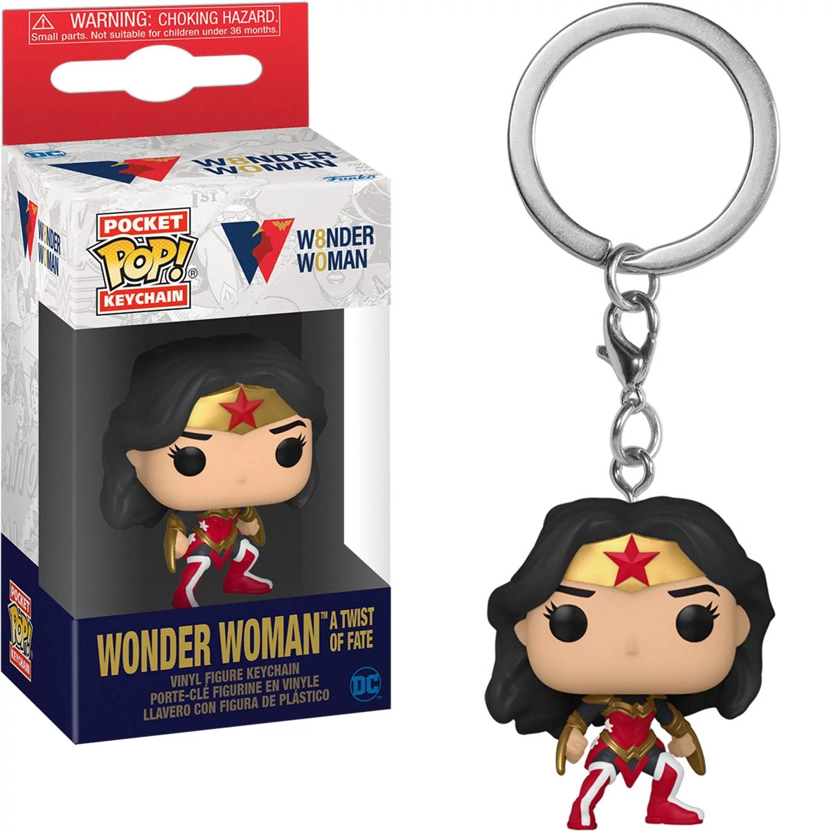 sticky Funko POP! Wonder Woman 80th - Wonder Woman kulcstartó