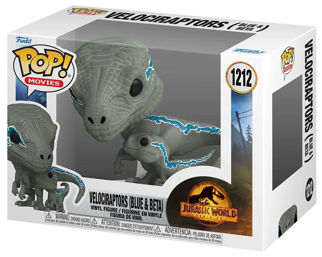 sticky Funko POP!&Buddy: Jurassic World Dominion - Blue and Beta figura #1212