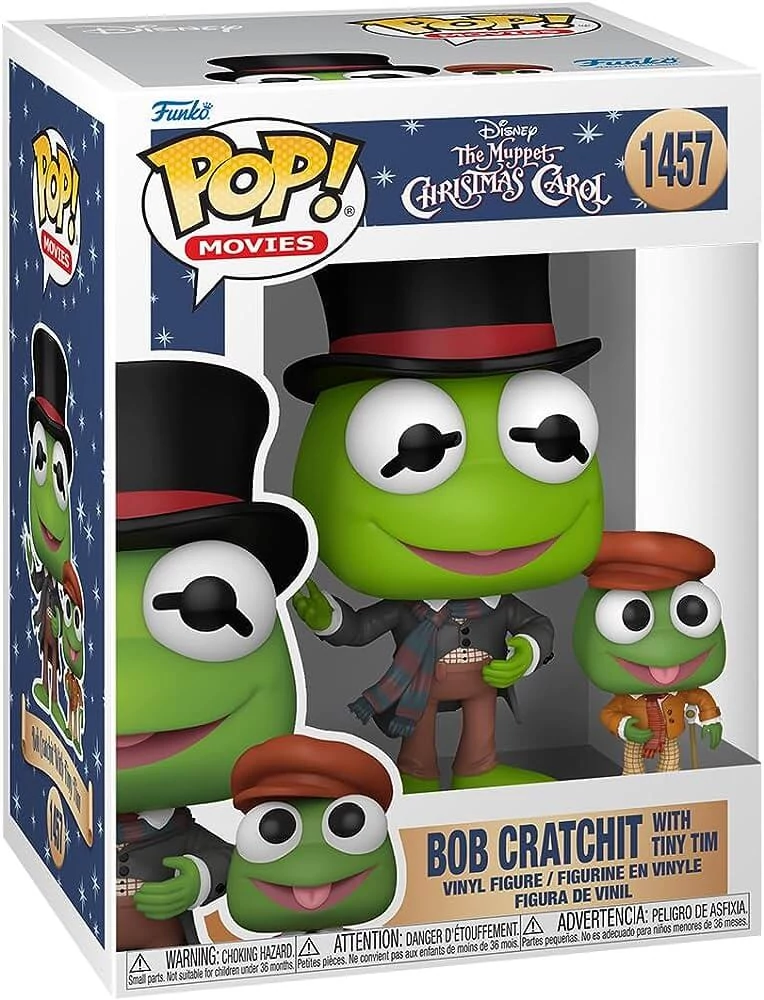 sticky Funko POP!&Buddy: The Muppet Christmas Carol - Kermit w/Tiny Tim figura #1457