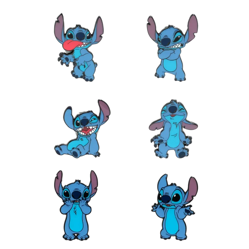 sticky Loungefly: Lilo & Stitch - Funny Faces Stitch meglepetés kitűző