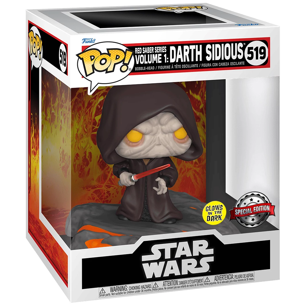 sticky Funko Pop! Deluxe Disney: Star Wars Sith - Red Saber Series Volume 1: Darth Sidious figura