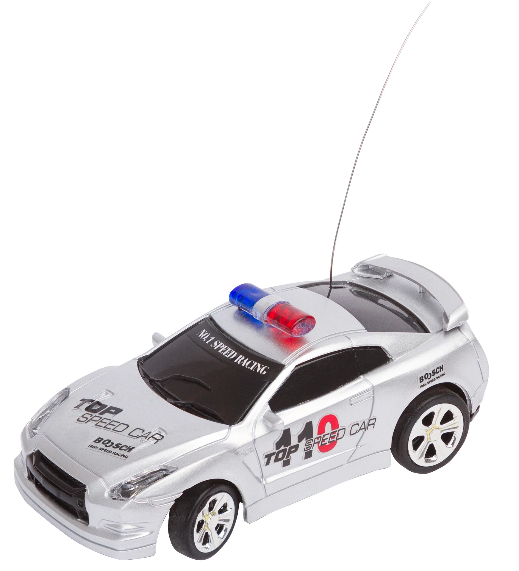 sticky RC Police Mini Racer ezüst - távirányítható autó