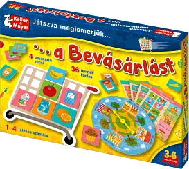 sticky Játszva megismerjük a bevásárlást társasjáték