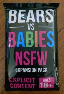 sticky Bears vs Babies társasjáték, angol nyelvű NSFW kiegészítő