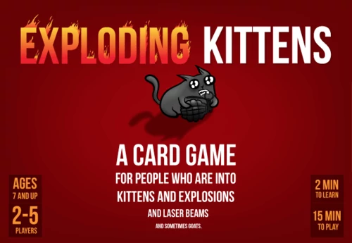 sticky Exploding Kittens társasjáték, angol nyelvű (MEOW)