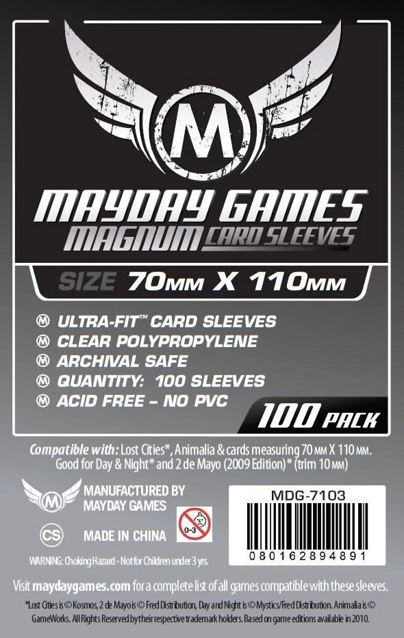 sticky Mayday Games Magnum Silver kártyavédő: 70 x 110 mm 