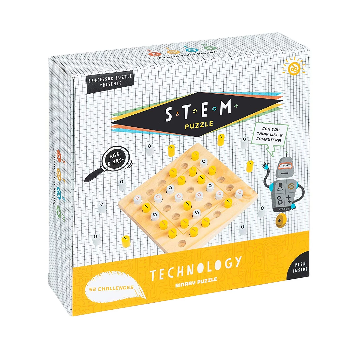 sticky S.T.E.M. Binary Puzzle - Tech logikai készségfejlesztő játék