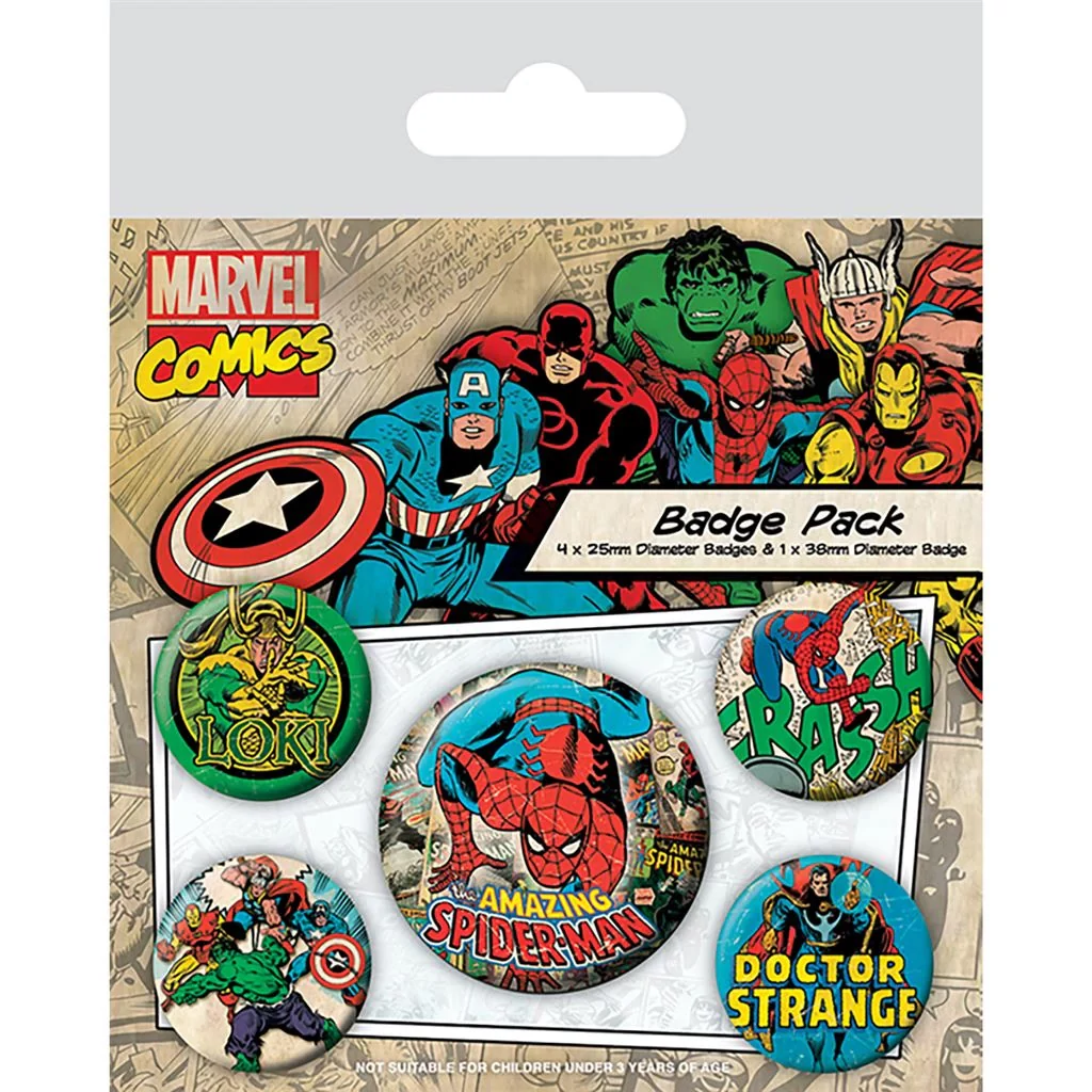 sticky MARVEL COMICS (SPIDER-MAN) kitűző
