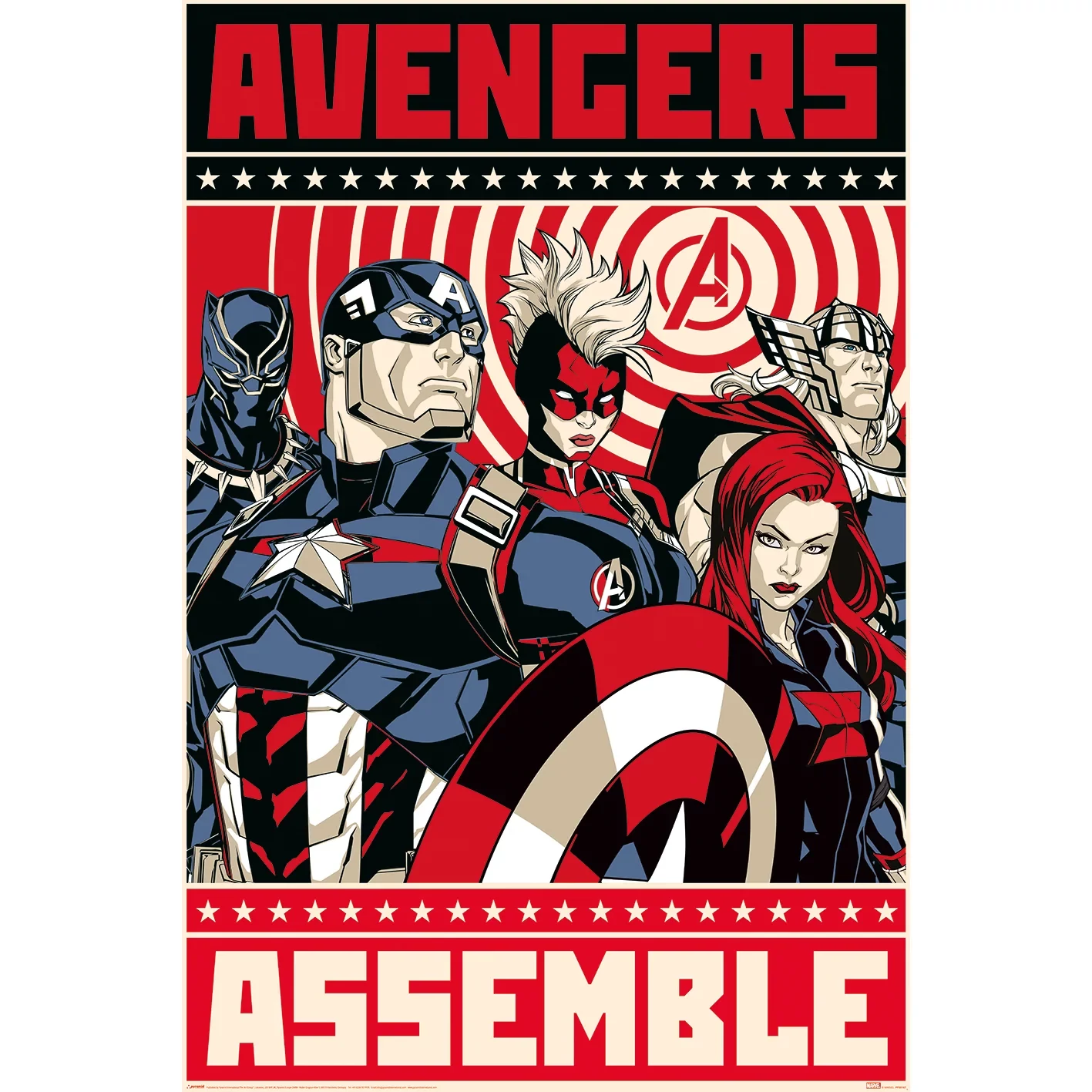 sticky Avengers Assemble maxi poszter