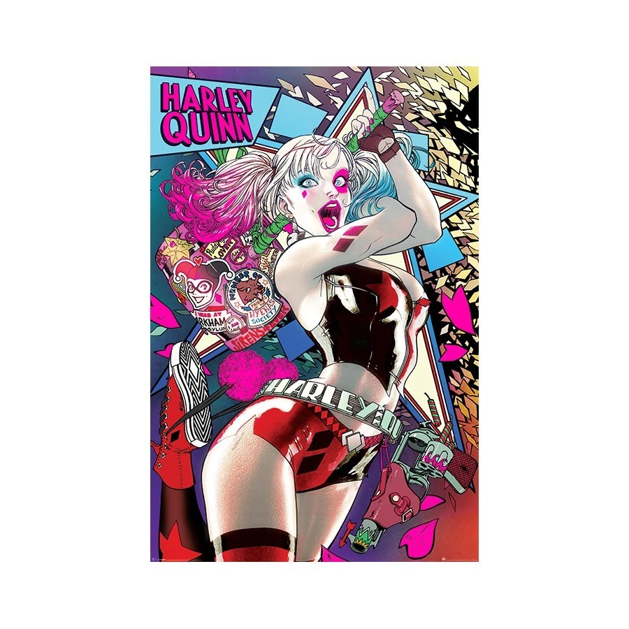 sticky Batman (Harley Quinn neon) maxi poszter