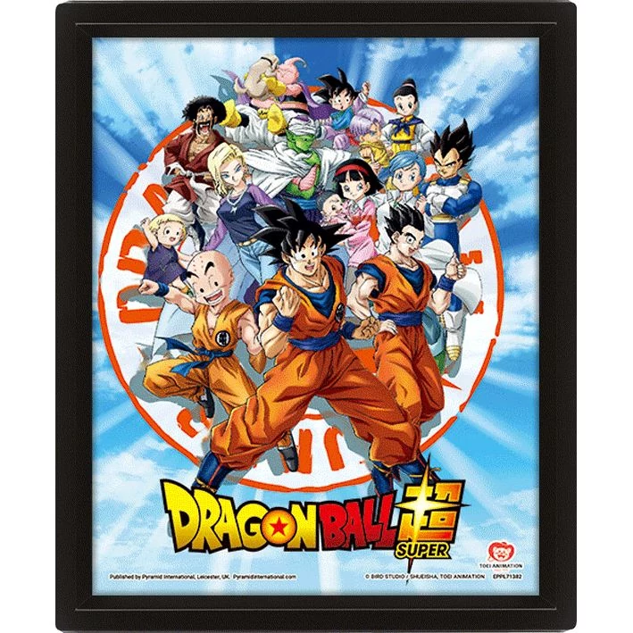 sticky Dragon Ball SUPER (GOKU AND THE Z FIGHTERS) keretezett poszter