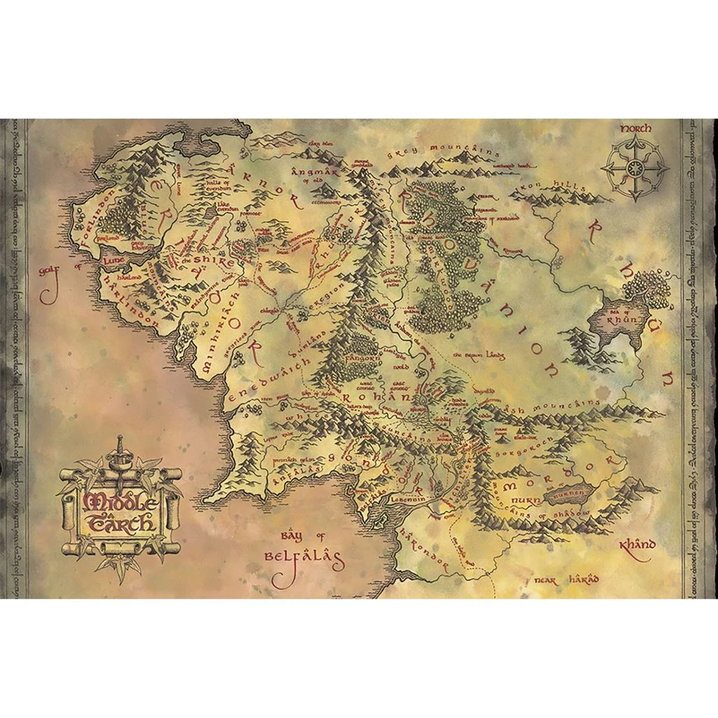 sticky Lord of the Rings (MIDDLE EARTH) maxi poszter