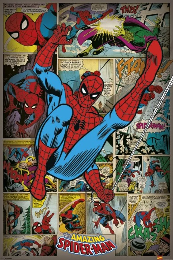 sticky Marvel Comics: Spider-man (Retro) maxi poszter