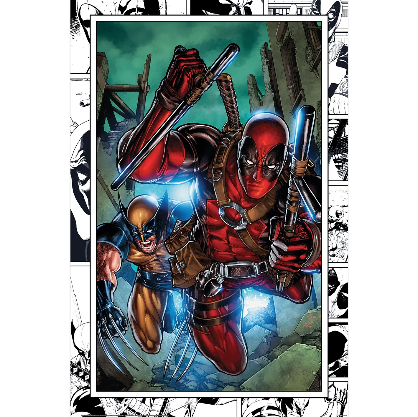 sticky Marvel Comics (WOLVERINE & Deadpool) maxi poszter