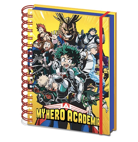 sticky My Hero Academia S1 (RADIAL CHARACTER BURST) A5 jegyzetfüzet