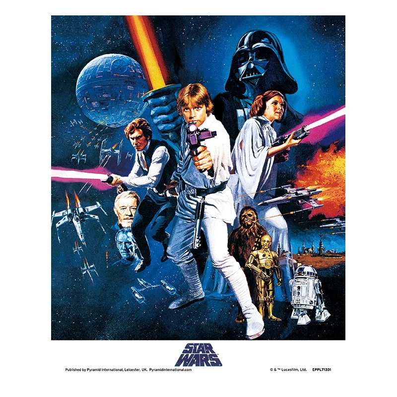 sticky Star Wars (NEW HOPE ONE SHEET) 3D keretezett poszter