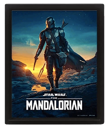 sticky Star Wars: The Mandalorian (NIGHTFALL) keretezett poszter