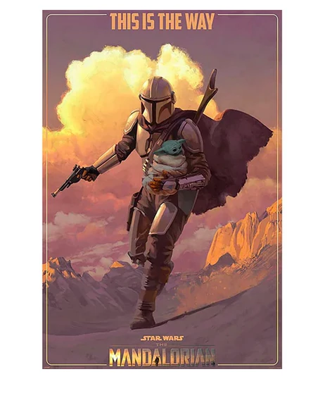 sticky Star Wars: The Mandalorian (On the run) maxi poszter