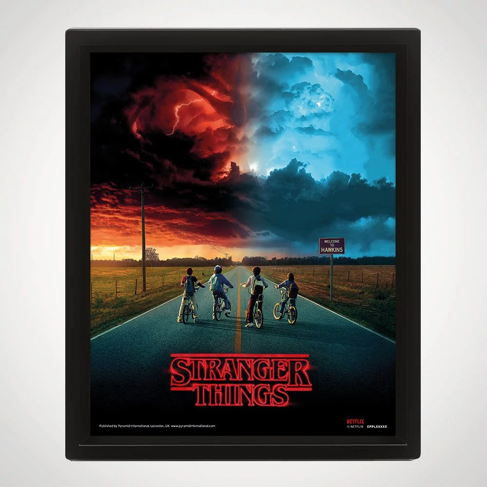 sticky Stranger Things (MIND FLAYER) 3D keretezett poszter