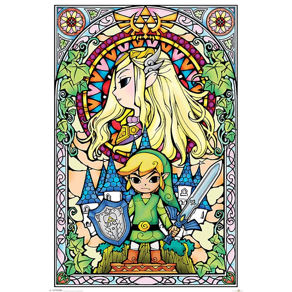 sticky The Legend of Zelda (STAINED GLASS) maxi poszter