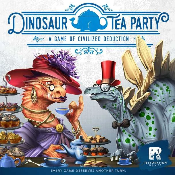 sticky Dinosaur Tea Party társasjáték, angol nyelvű