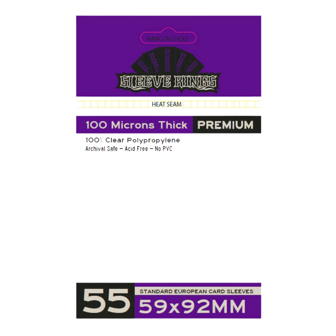 sticky Sleeve Kings Euro kártyavédő (55 db-os csomag) 59 x 92 mm