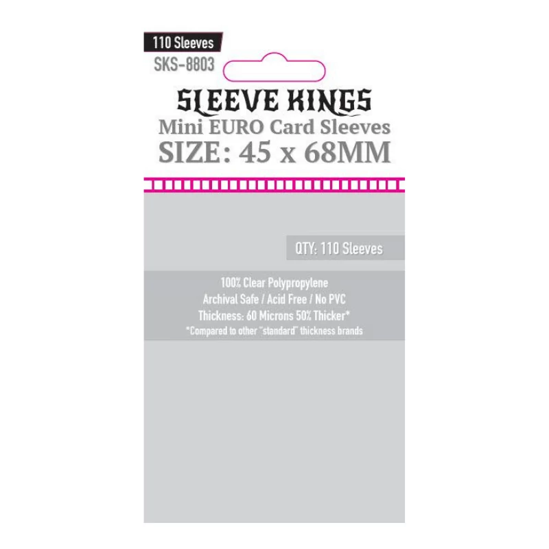 sticky Sleeve Kings mini Euro kártyavédő (110 db-os csomag) 45 x 68 mm