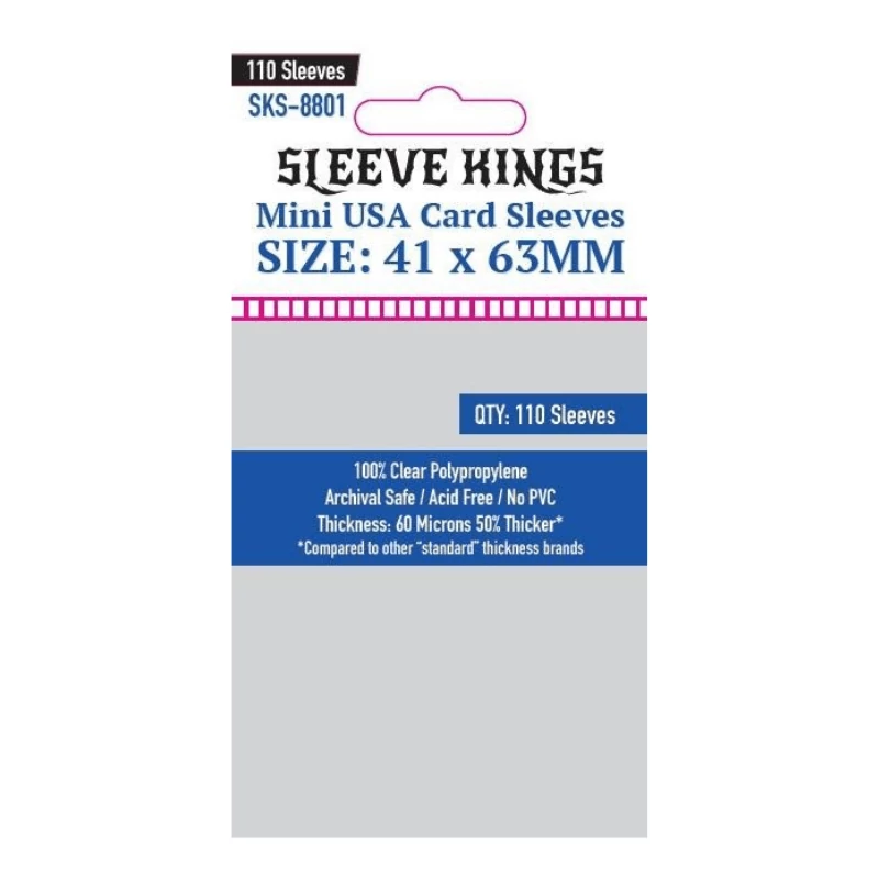 sticky Sleeve Kings mini USA kártyavédő (110 db-os csomag) 41 x 63 mm