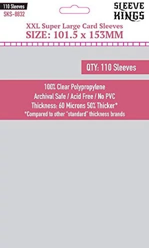 sticky Sleeve Kings Super Large Card Sleeves 101,5 x 153 mm