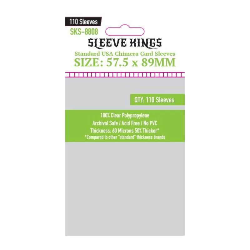 sticky Sleeve Kings USA Chimera méretű kártyavédő  (110 db-os csomag) 57.5 X 89 mm