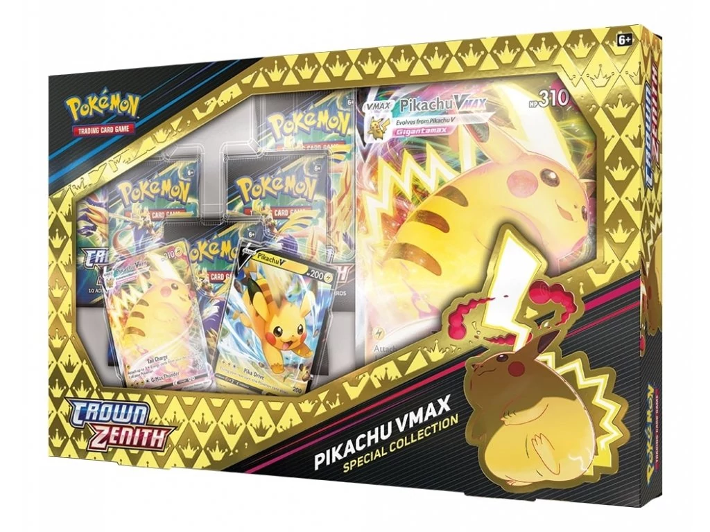 sticky Pokemon: Crown Zenith Special Collection - Pikachu Vmax gyűjtői kártya