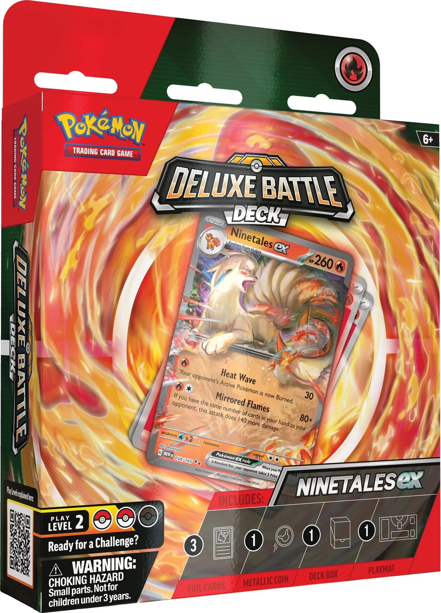 sticky Pokemon Deluxe Battle Deck Ninetales gyűjtői kártya