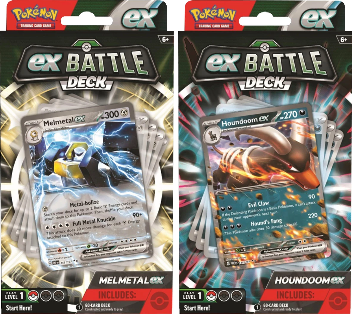 sticky Pokemon: Melmetal and Houndoom ex Battle Decks