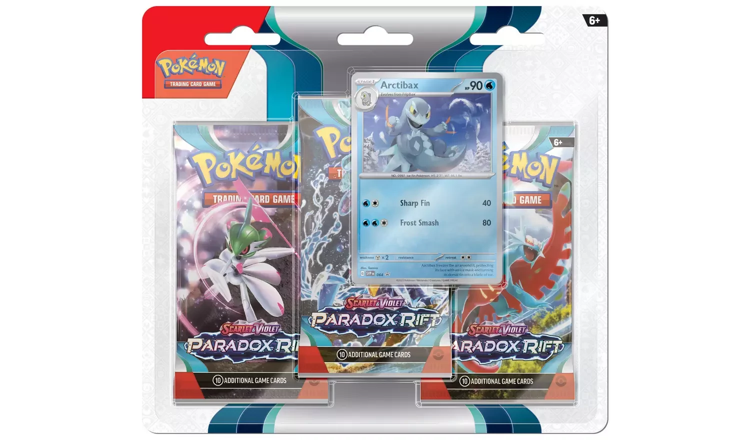 sticky Pokemon: Scarlet & Violet 4 - Paradox Rift - 3-Pack