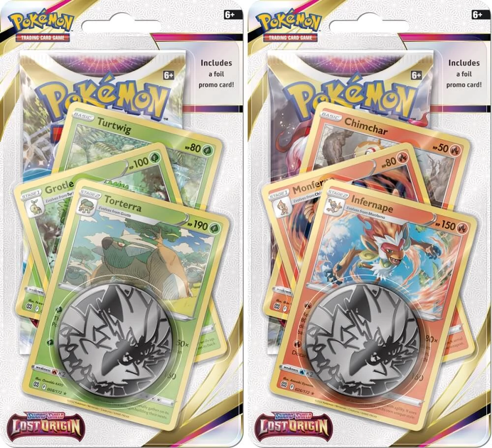sticky Pokemon: Sword & Shield 11 Lost Origin Premium Checklane Blister gyűjtői kártya