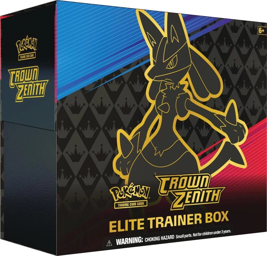 sticky Pokemon Sword & Shield 12.5 Crown Zenith Elite Trainer Box