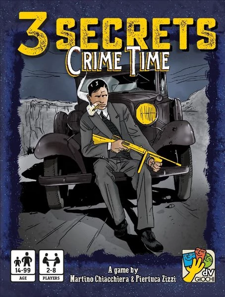 sticky 3 Secrets Crime Time társasjáték, angol nyelvű