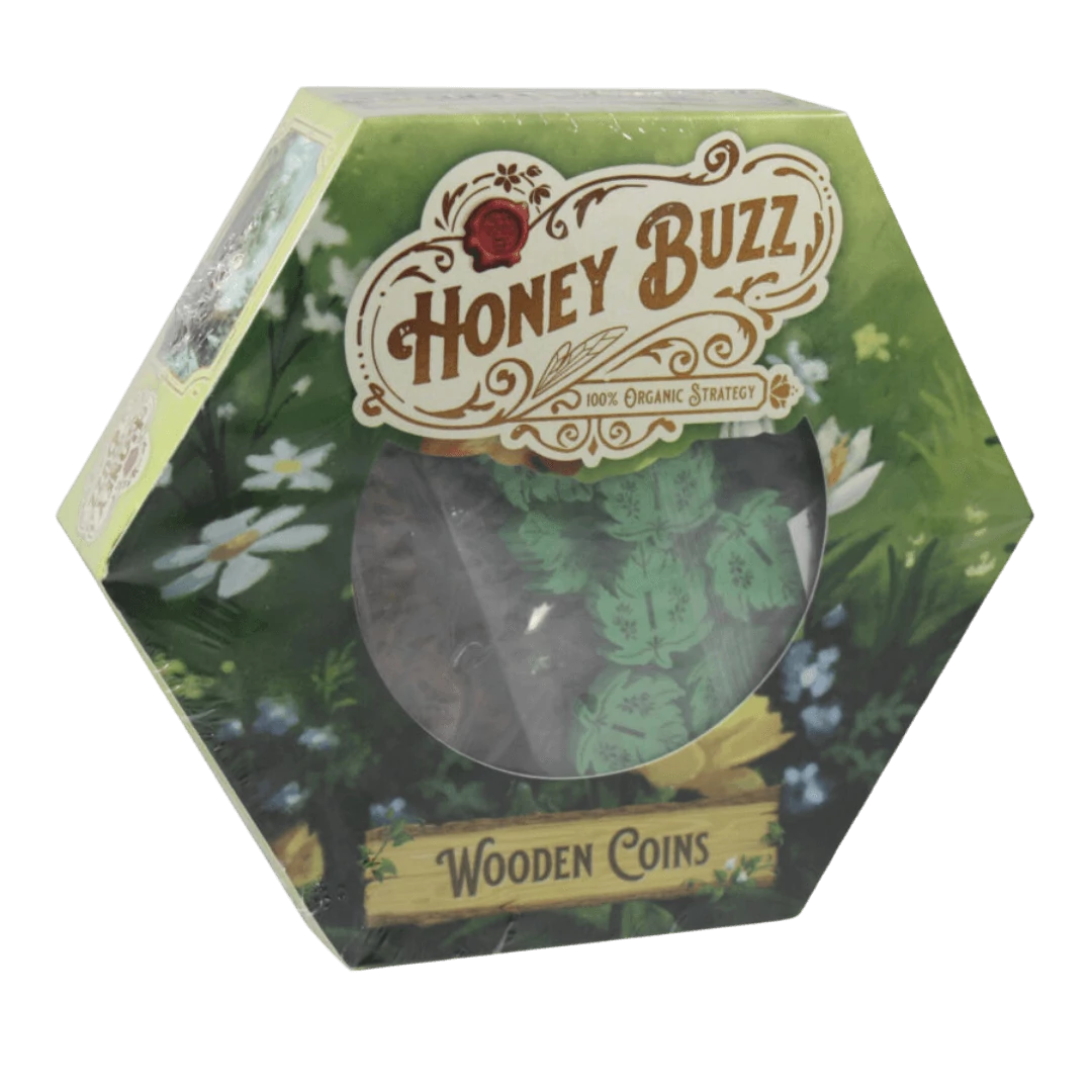 sticky Honey Buzz Wooden Coins, társasjáték kiegészítő