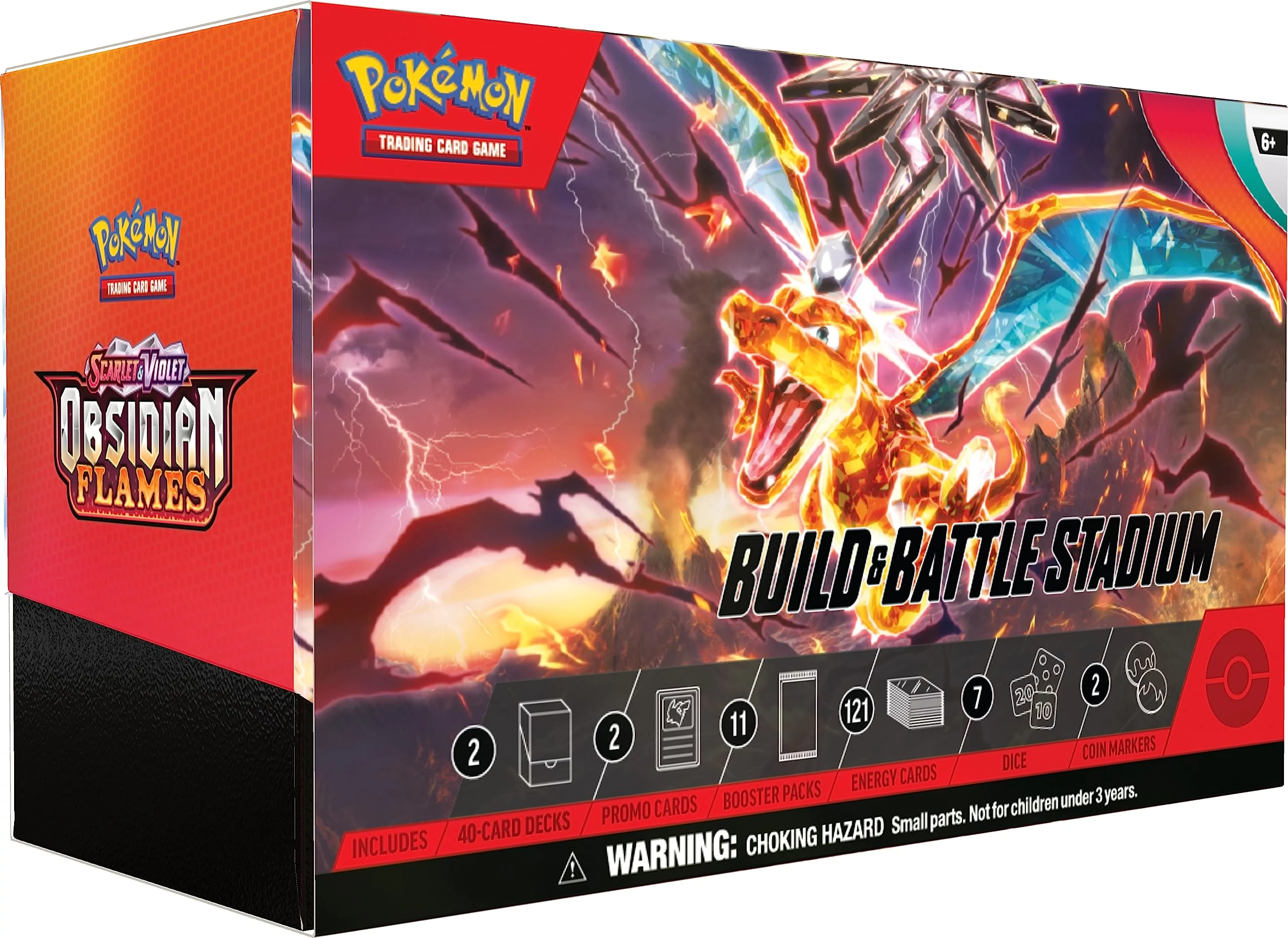 sticky Pokemon TCG: Scarlet & Violet 3 Obsidian Flames Build & Battle Stadium Box