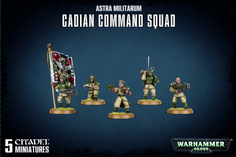 sticky Astra Militarum: Cadian Command Squad minifigurák